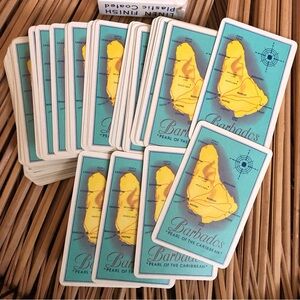 80's Barbados "Pearl of the Caribbean" Playing Cards - Barbados Souvenir
